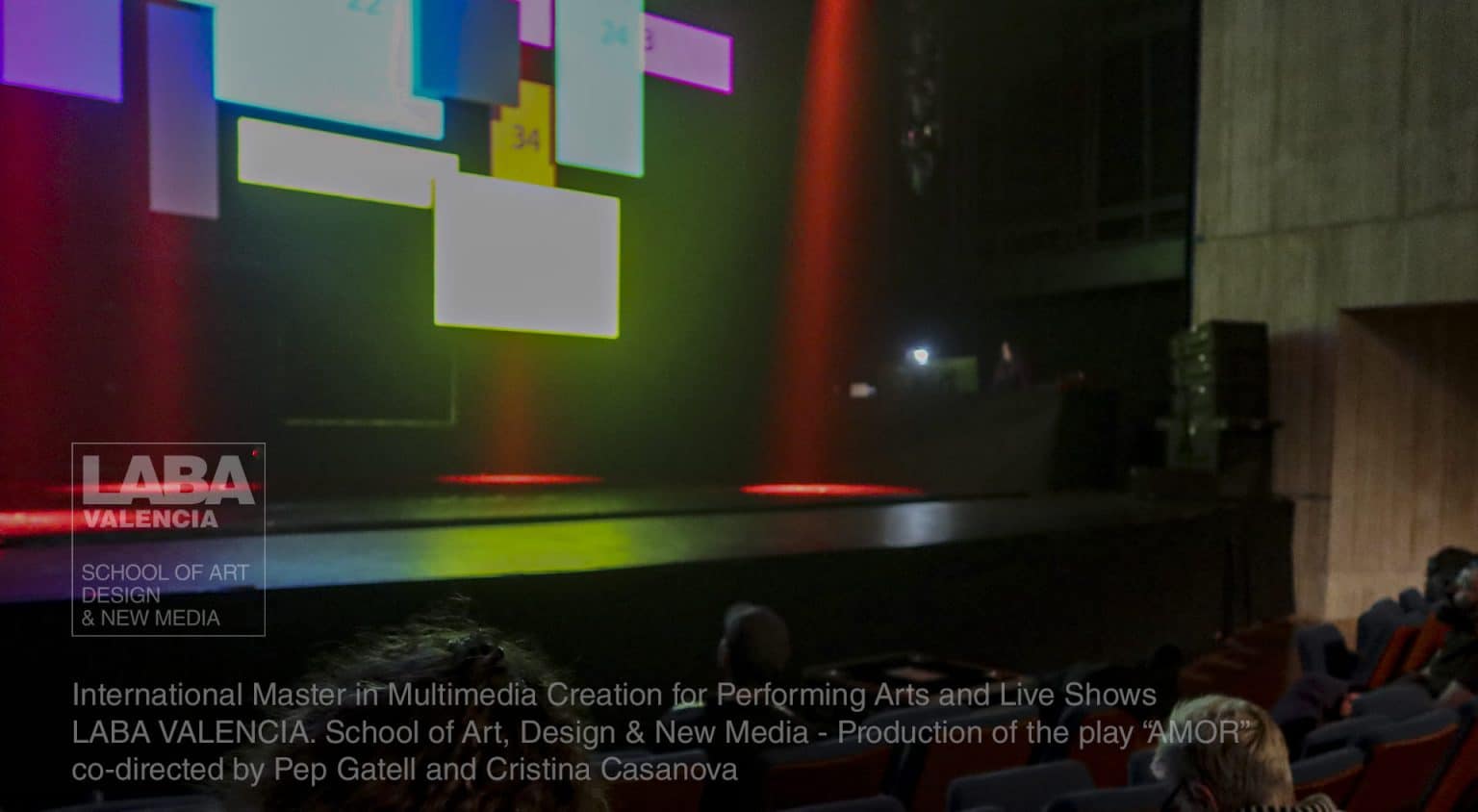 “AMOR”, obra escénica del Máster Internacional en Creación Multimedia para el Espectáculo - LABA Valencia