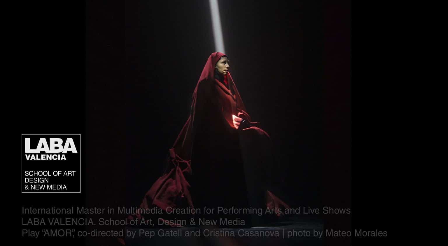 “AMOR”, obra escénica del Máster Internacional en Creación Multimedia para el Espectáculo - LABA Valencia