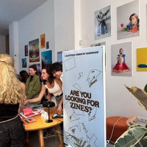 Exhibition of fanzines by LABA Valencia Design students with Jaime and Rubén from Handshake.