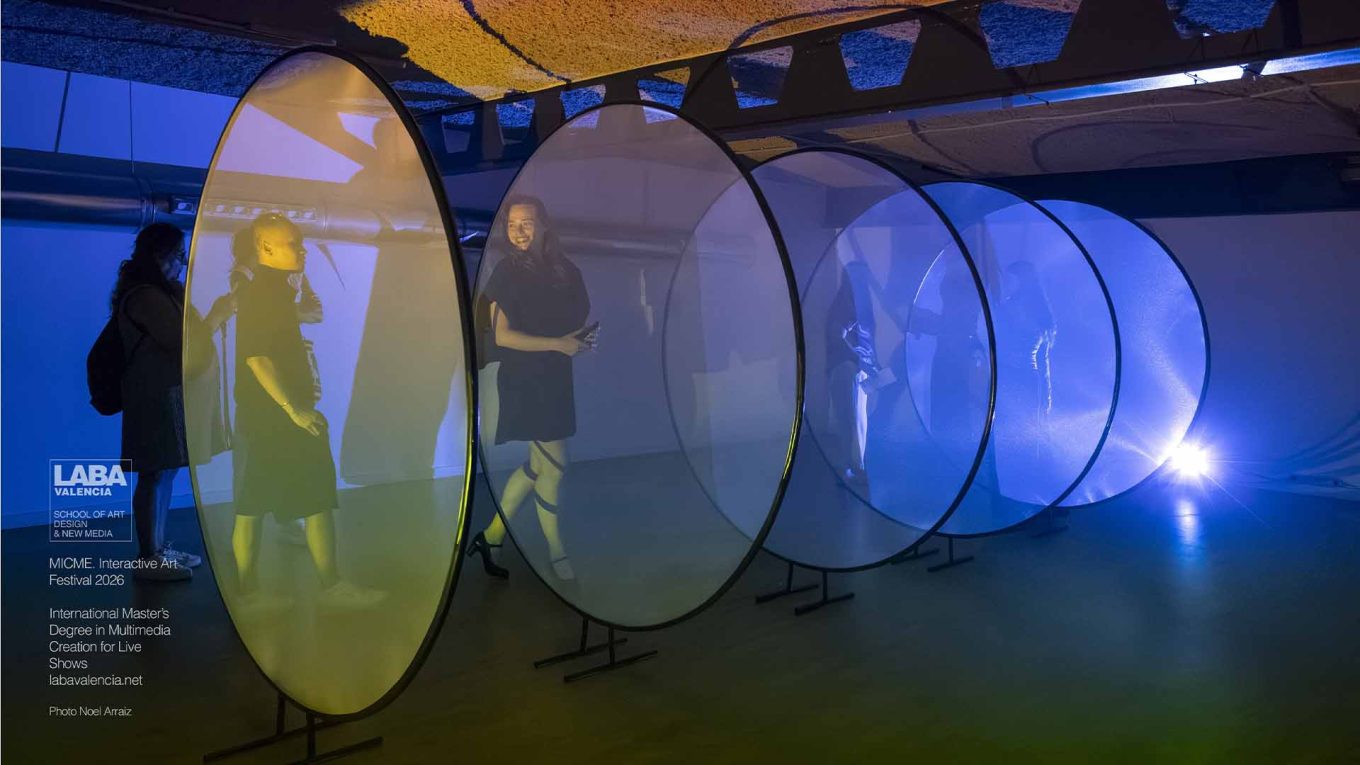 CIRCLES interactive installation at MICME Interactive Art Festival LABA Valencia