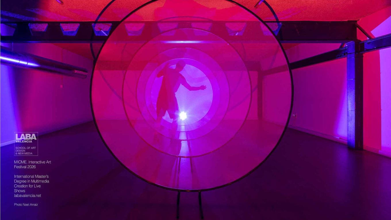 CIRCLES interactive installation at MICME Interactive Art Festival LABA Valencia