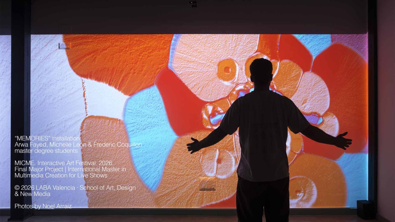 PLAYGROUND installation by João Figueiras, Adriana Salame, Frederic Coquillon and Maryam DeVries. MICME – International Master in Multimedia Creation for Live Shows, LABA Valencia.