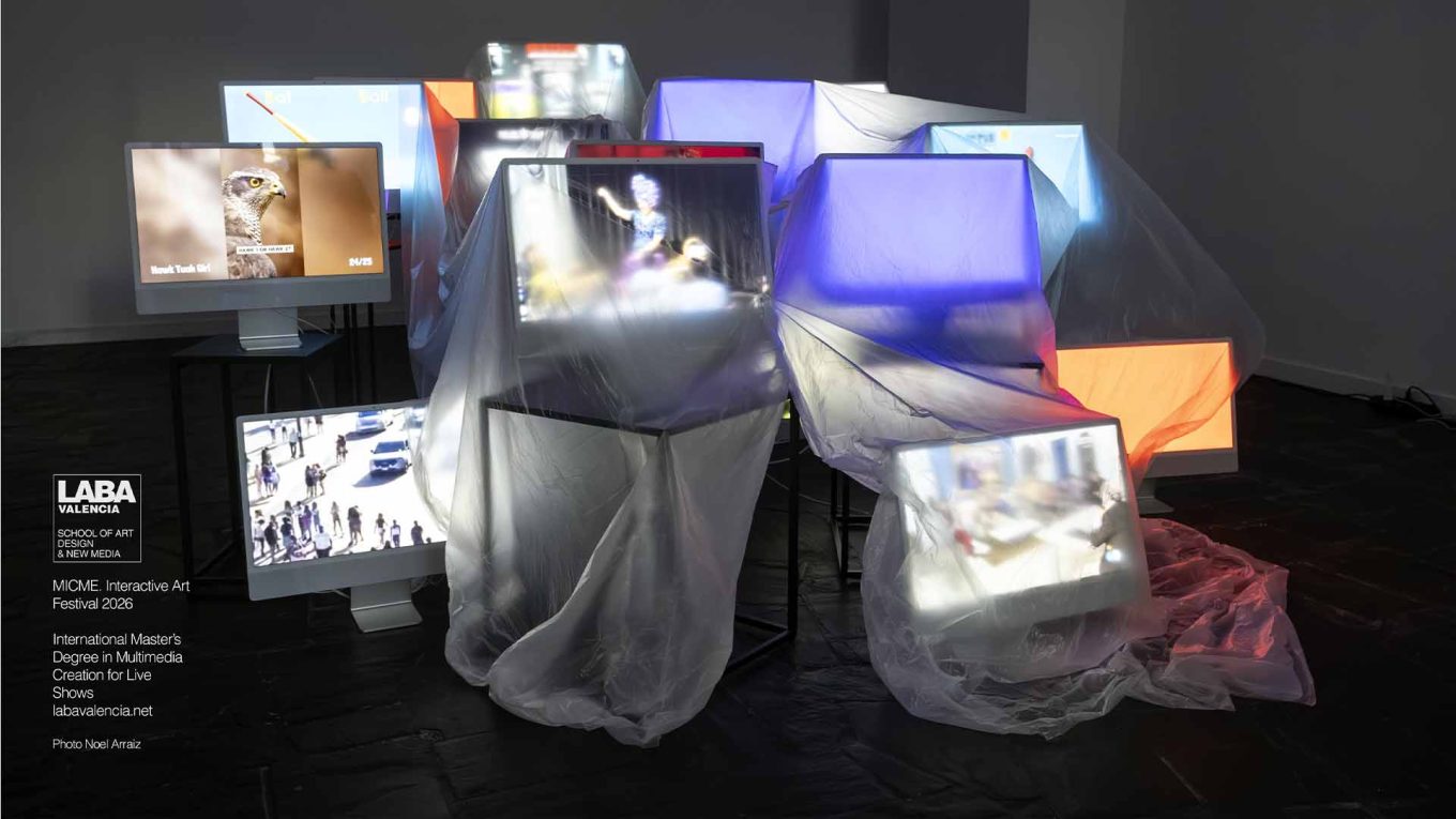 MICME Interactive Art Festival LABA Valencia – OVERLOAD interactive multimedia installation