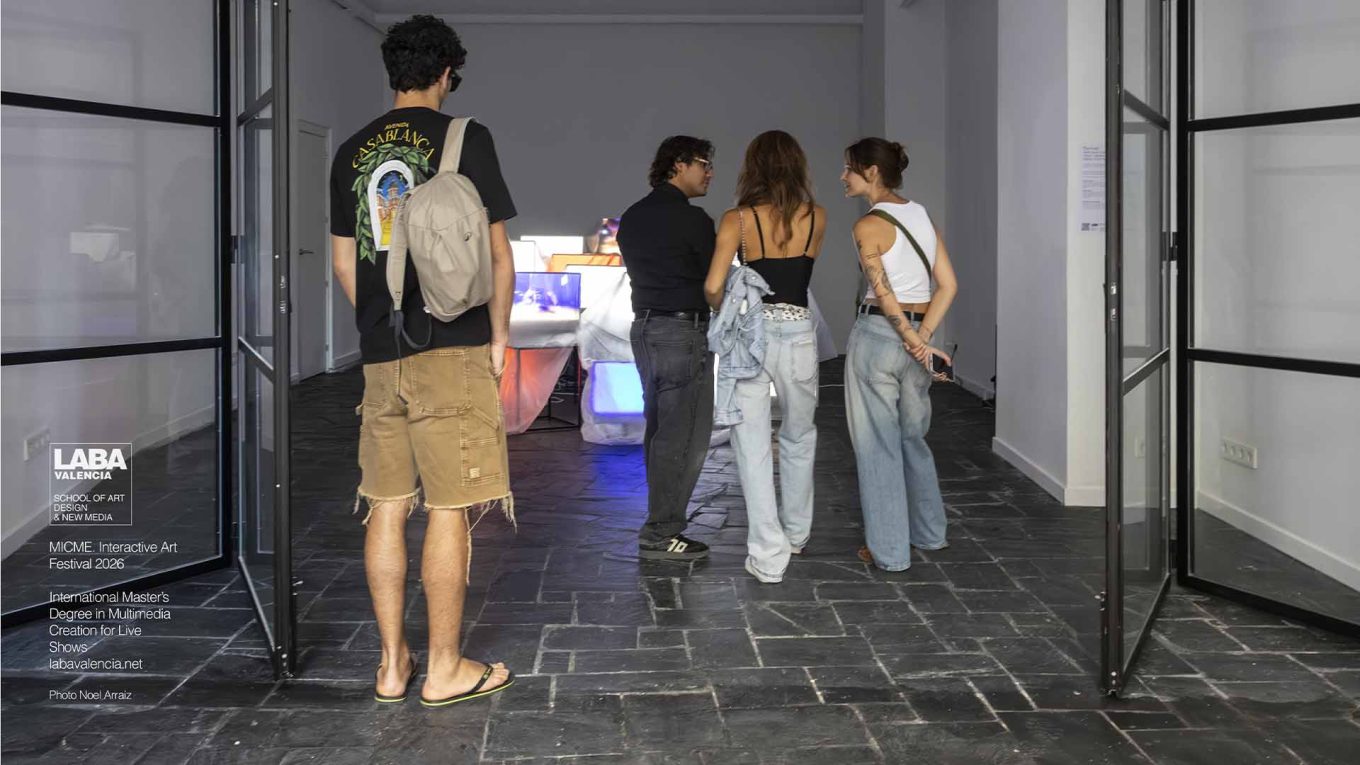 MICME Interactive Art Festival LABA Valencia – OVERLOAD interactive multimedia installation