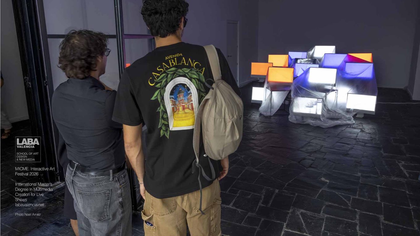 MICME Interactive Art Festival LABA Valencia – OVERLOAD interactive multimedia installation