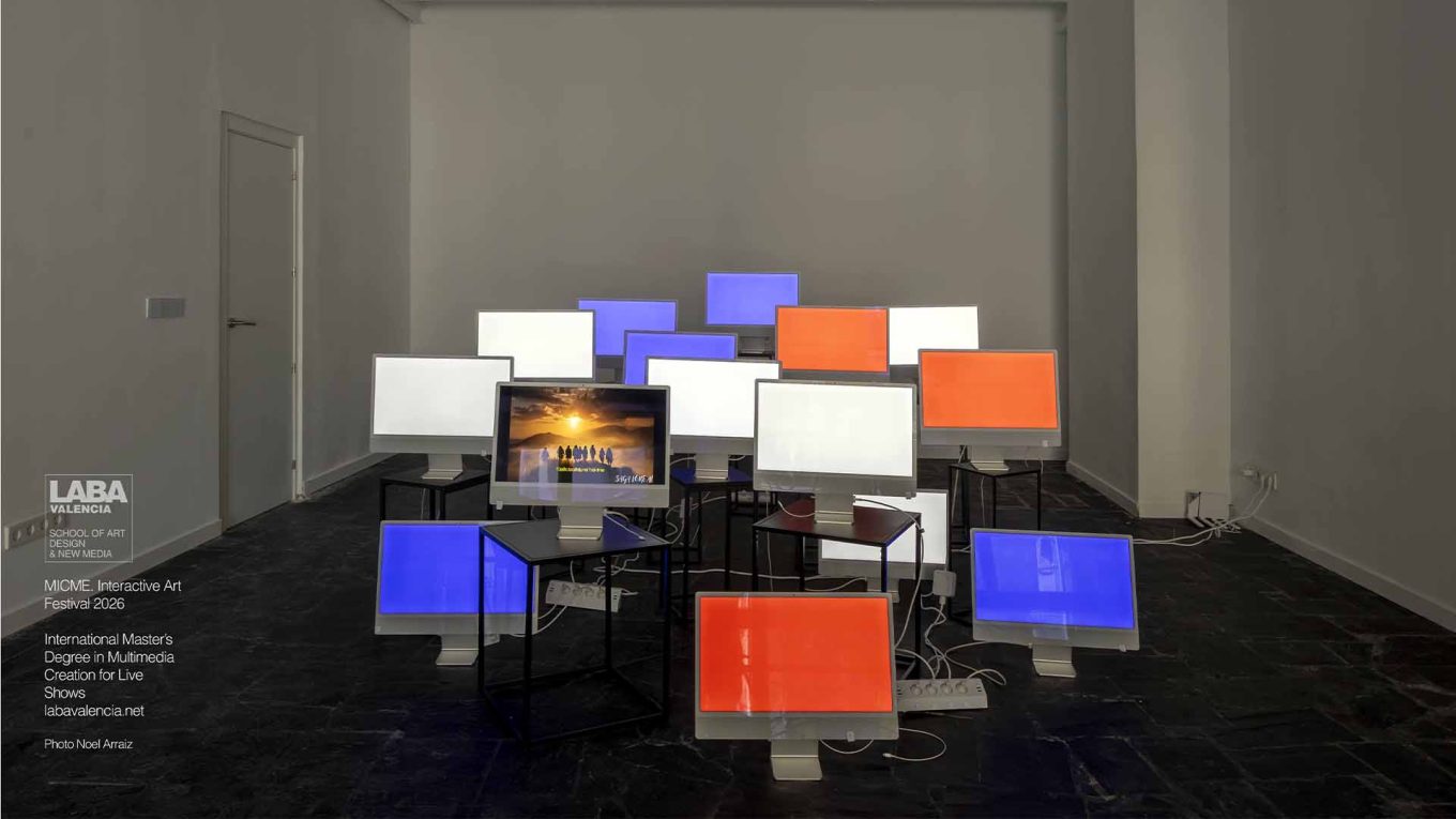 MICME Interactive Art Festival LABA Valencia – OVERLOAD interactive multimedia installation