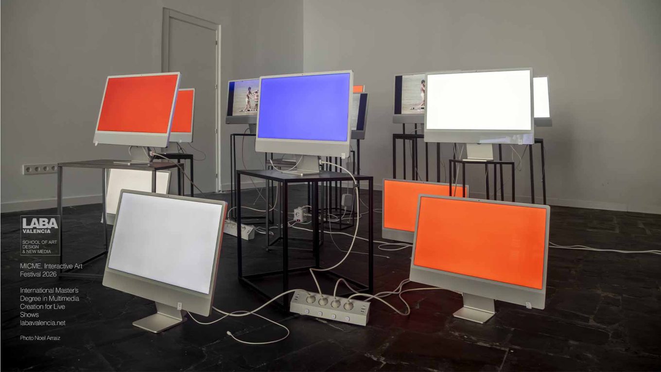 MICME Interactive Art Festival LABA Valencia – OVERLOAD interactive multimedia installation