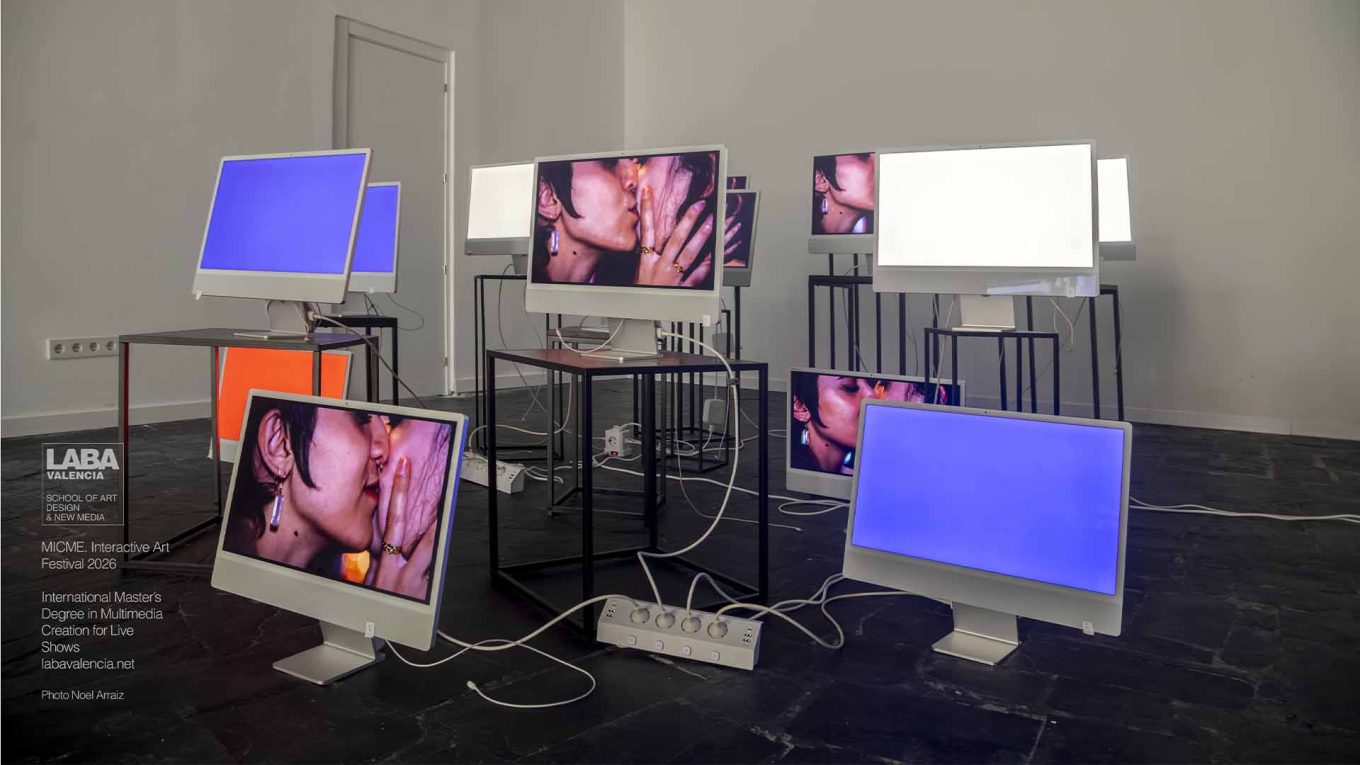 MICME Interactive Art Festival LABA Valencia – OVERLOAD interactive multimedia installation