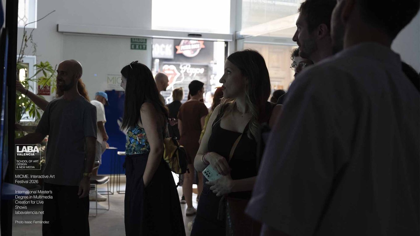 PLAYGROUND installation by João Figueiras, Adriana Salame, Frederic Coquillon and Maryam DeVries. MICME – International Master in Multimedia Creation for Live Shows, LABA Valencia.