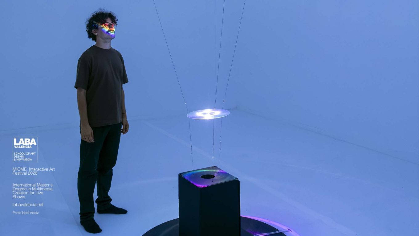 SPELEOLUX interactive light and sound installation at MICME Interactive Art Festival in Valencia