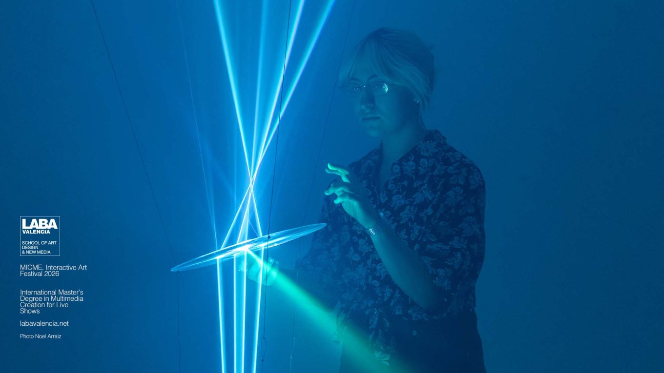 SPELEOLUX interactive light and sound installation at MICME Interactive Art Festival in Valencia