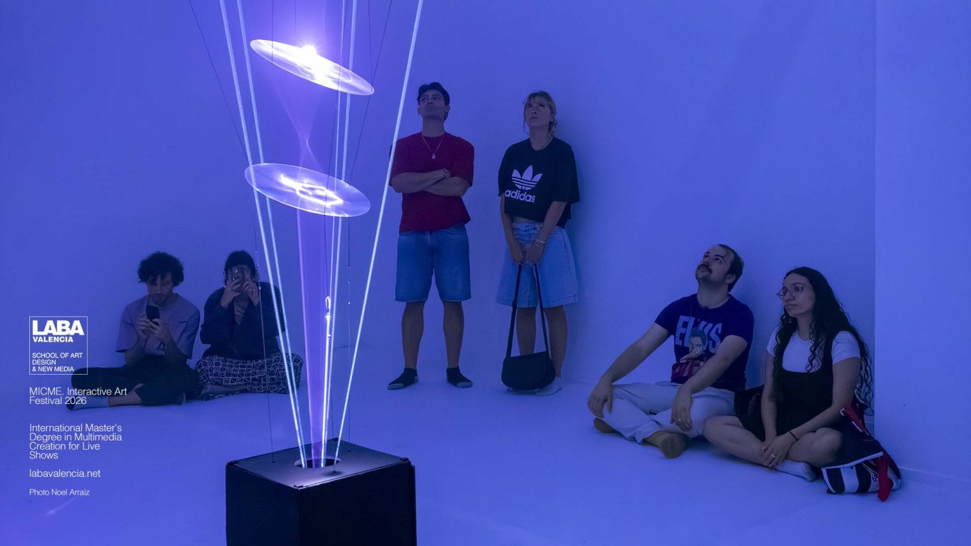 SPELEOLUX interactive light and sound installation at MICME Interactive Art Festival in Valencia