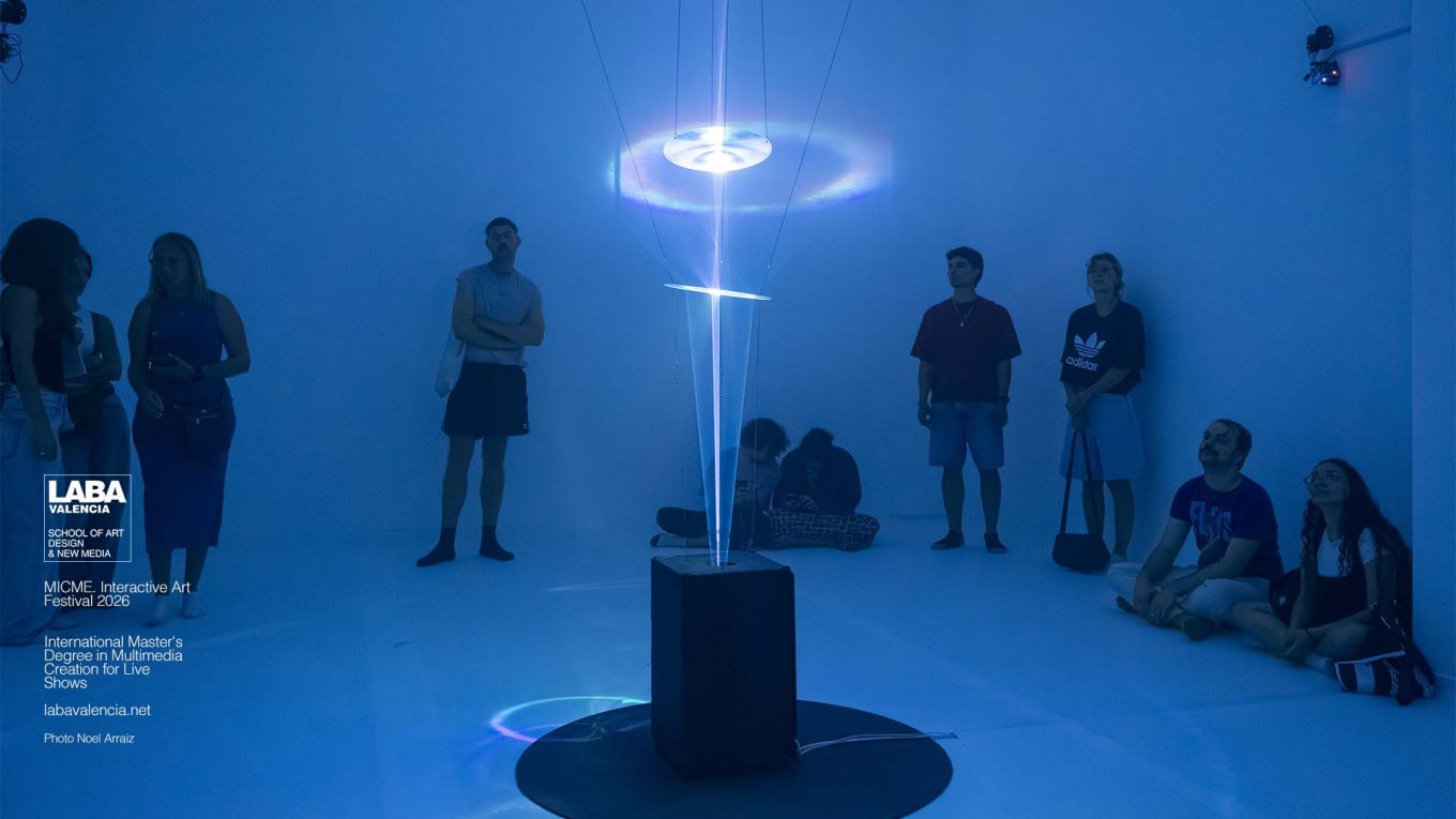SPELEOLUX interactive light and sound installation at MICME Interactive Art Festival in Valencia
